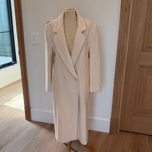 Michelle Stuart Cream Wool Coat